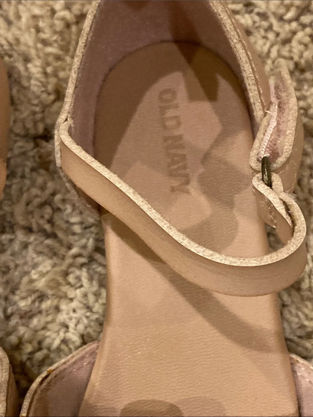 Old Navy Mauve Pink Ankle-Strap Flats